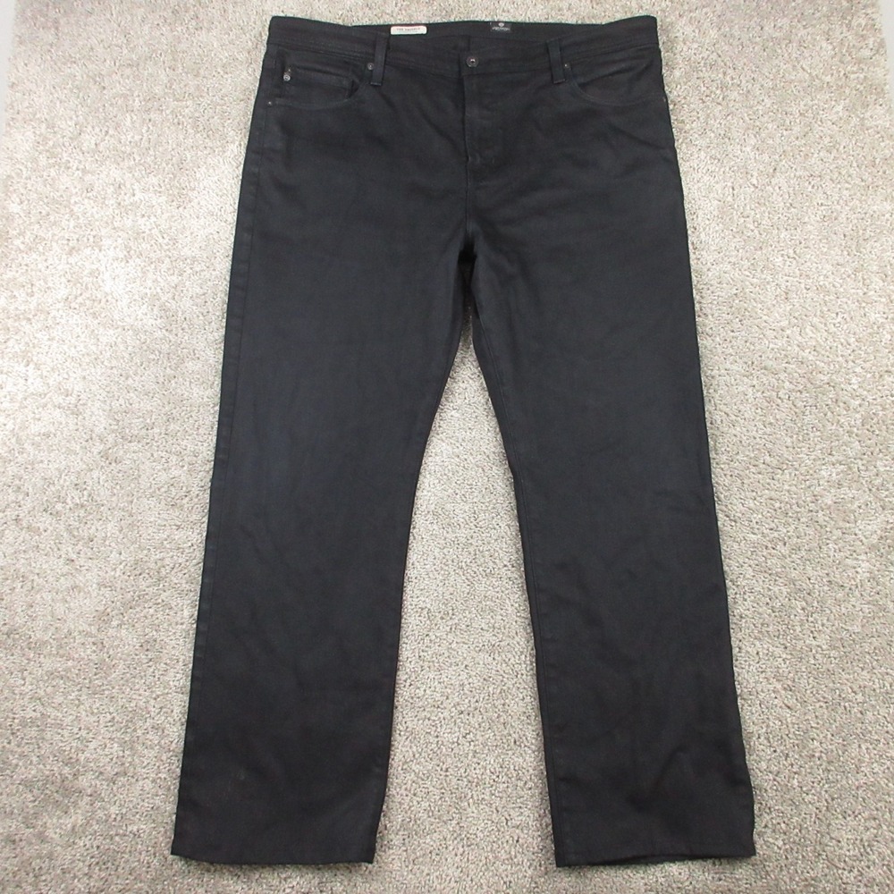 AG Adriano Goldschmied Jeans Mens 42x30 Black The Protege Straight Denim Pants